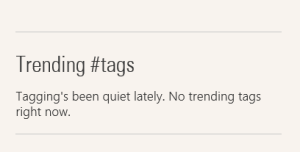 Trending tags