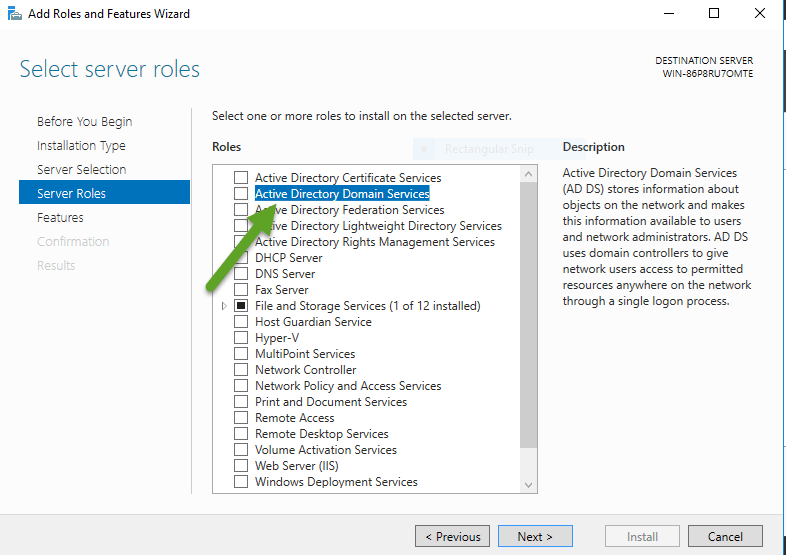 Active Directory Domain Services Installation on Windows Server 2016 ...