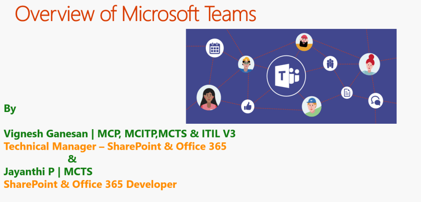 Microsoft Teams webinar poster